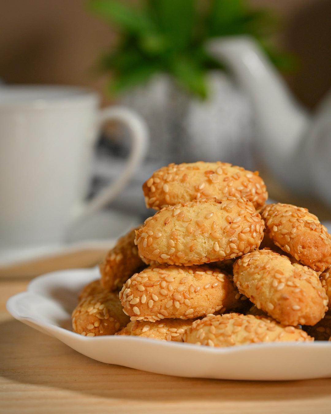 Milk Breadsticks with Sesame Seeds (No Added Sugar) كعك بالسمسم - Amalina Gourmet
